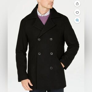 Alfani Wool Coat 100% Wool Shell Excellent Used Condition XXL